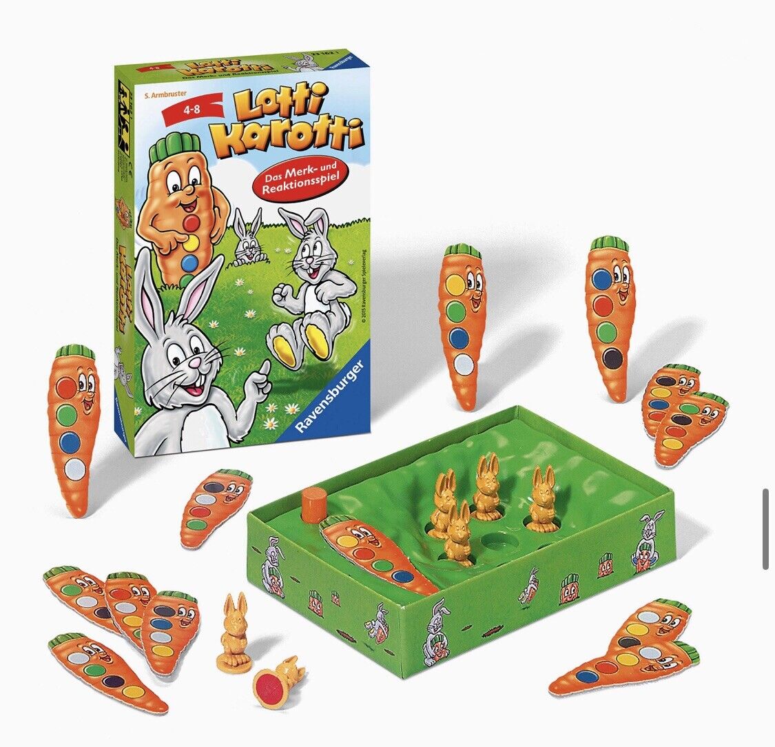 German Children\'s Rabbit Rainbow G&S Karotti Game Lotti Ravensburger Fun – Store 4-8 Years